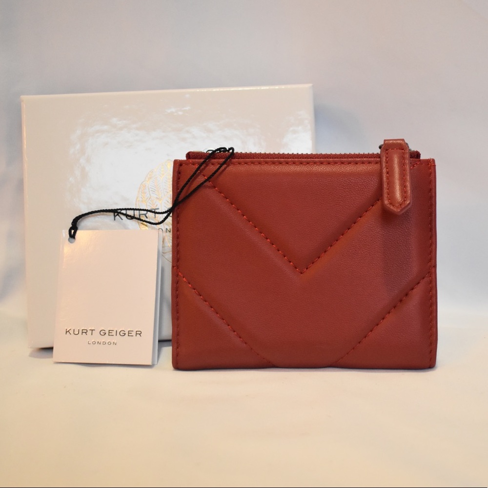 Kurt Geiger Red Leather Wallet